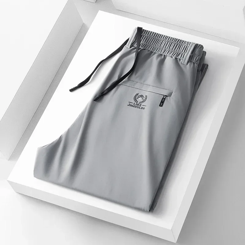 Streetwear Brand Luxury - Pantalones informales finos de tela de
