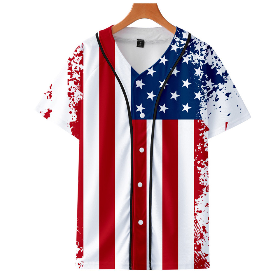 Streetwear Brand Usa - Camiseta de béisbol con diseño de