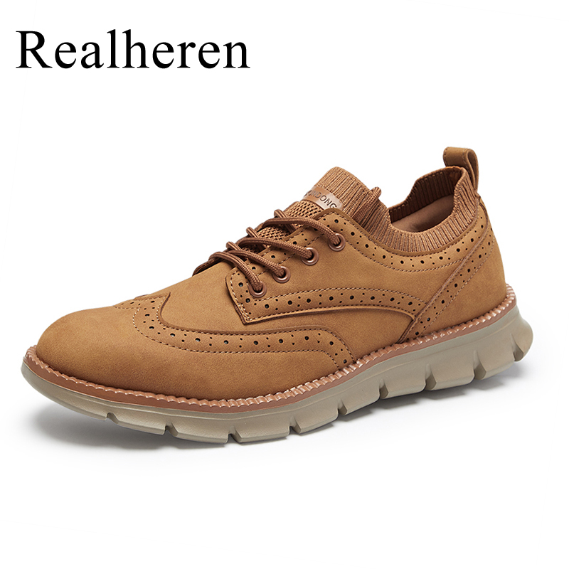 Streetwear Brand Luxury - Primavera otoño hombres Brogues zapatos casuales