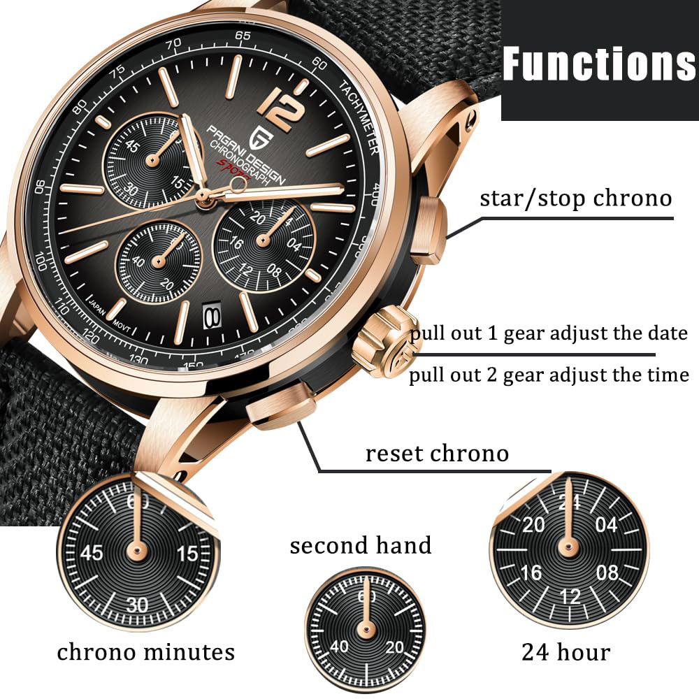 Streetwear Brand Luxury - PAGANI DESIGN nuevo Reloj para Hombre