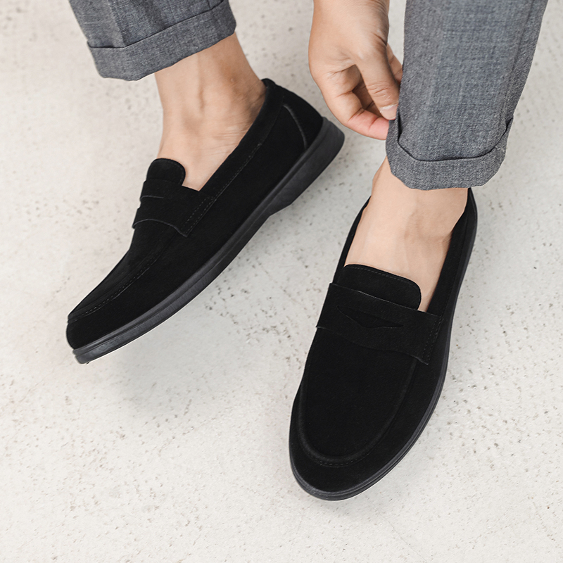 Streetwear Brand Luxury - Zapatos informales de cuero genuino para