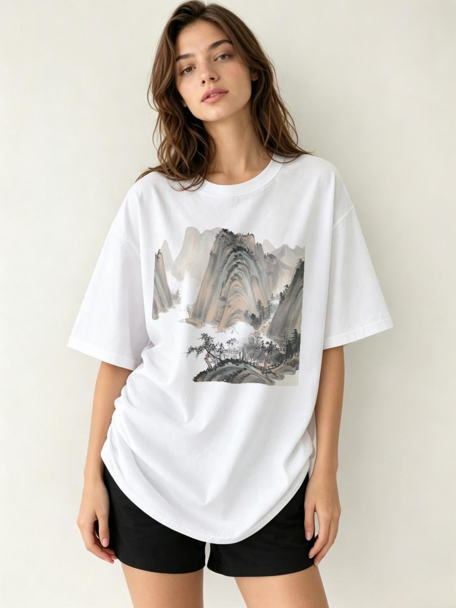 Streetwear Brand Logos - Camisetas Streetwear Oversize con Estampado Gráfico,