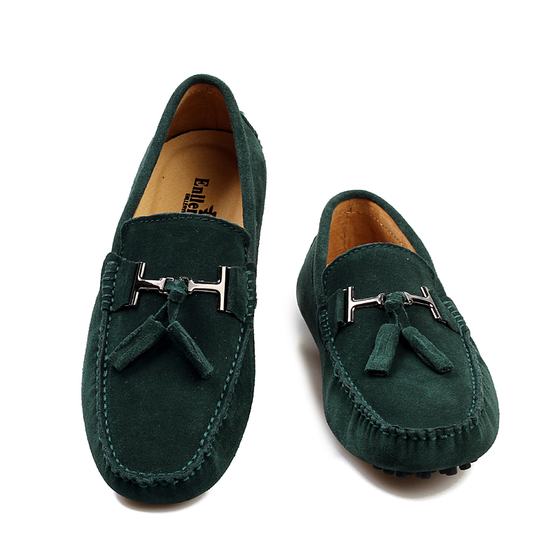 Streetwear Brand Luxury - Mocasines de piel de ante para