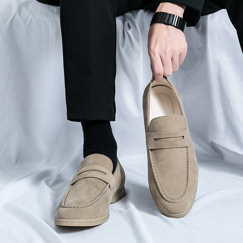 Mocasines clásicos de ante par - Streetwear Brand Luxury reseña y precio