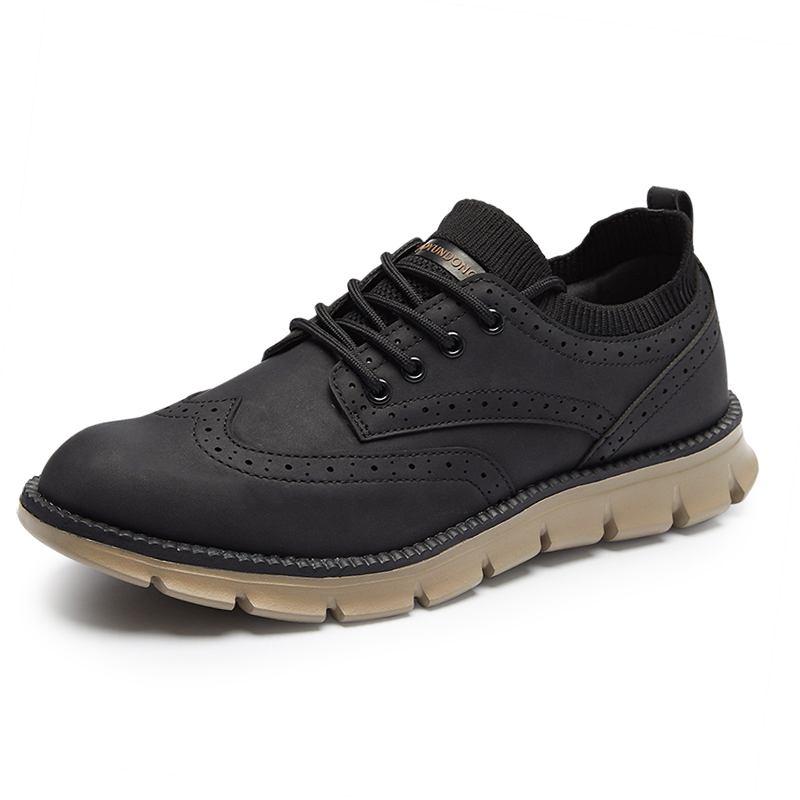 Primavera otoño hombres Brogue - Streetwear Brand Luxury reseña y precio