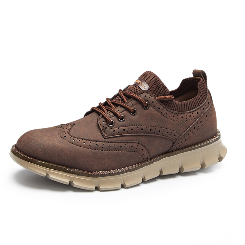 Primavera otoño hombres Brogue - Streetwear Brand Luxury reseña y precio