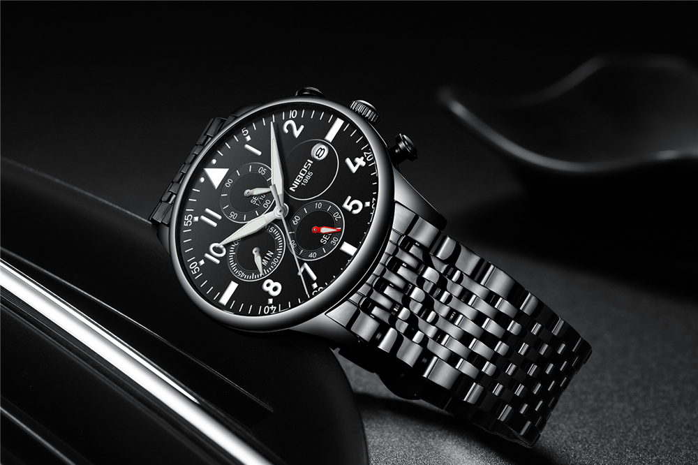 Relojes de moda NIBOSI para ho - Streetwear Brand Luxury reseña y precio