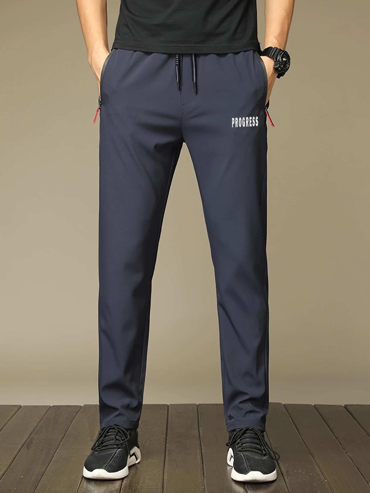 Pantalones rectos informales c - Streetwear Brand Joggers reseña y precio