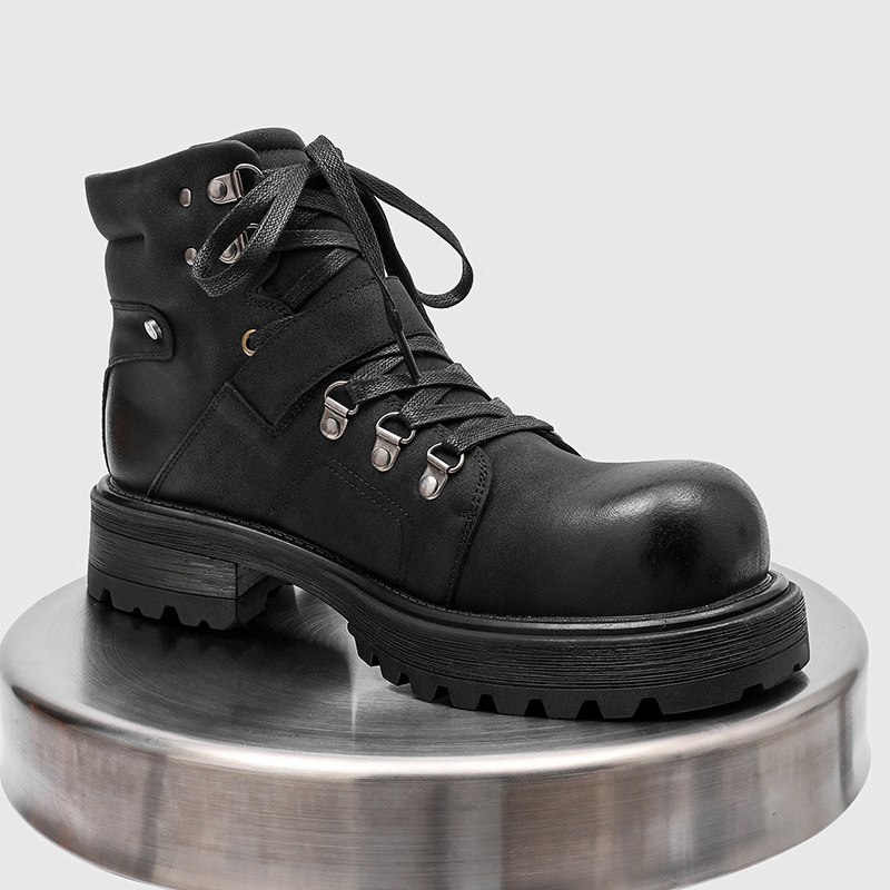Botas de cuero de marca para h - Streetwear Brand Luxury reseña y precio