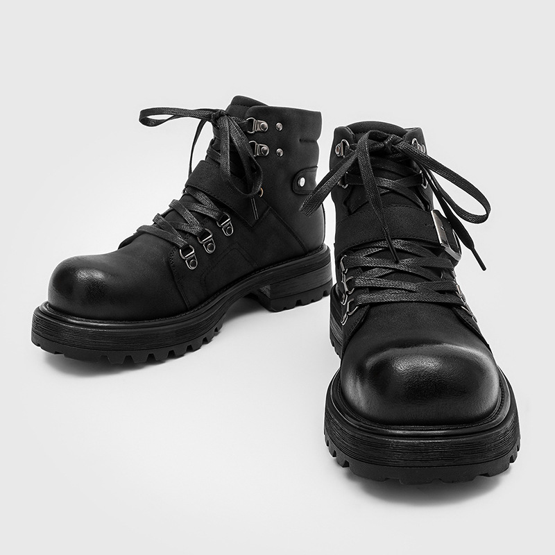 Botas de cuero de marca para h - Streetwear Brand Luxury reseña y precio