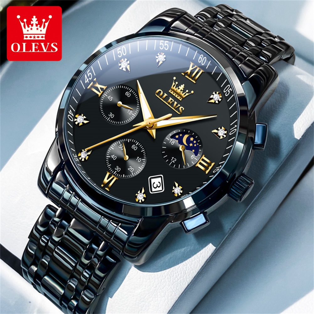 OLEVS Relojes populares para h - Streetwear Brand Luxury reseña y precio