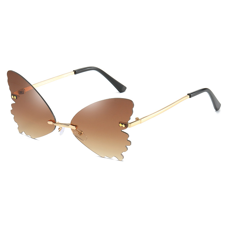 Gafas de sol Vintage sin montu - Streetwear Brand With Butterfly reseña y precio