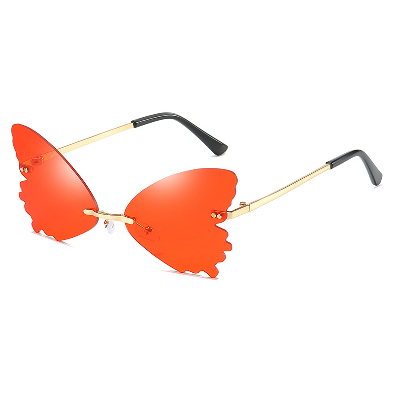 Gafas de sol Vintage sin montu - Streetwear Brand With Butterfly reseña y precio